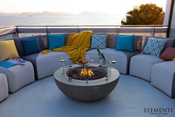 Table Brasero Lunar Bowl au Gaz Elementi